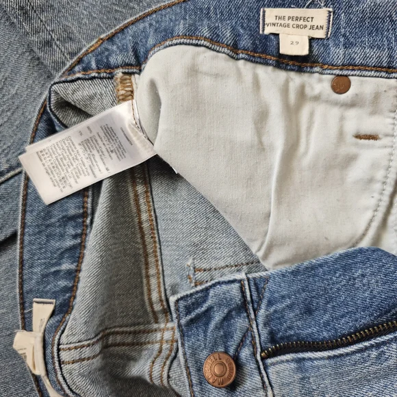 The Perfect Vintage Crop Jean – Size 29 – Light Wash - Picture 5 of 8